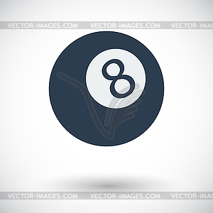 Billiard ball - vector clipart