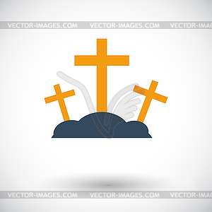 Calvary single icon - vector clipart