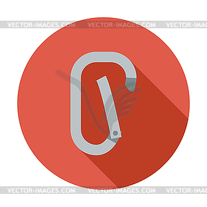 Climbing carabiner - vector clipart