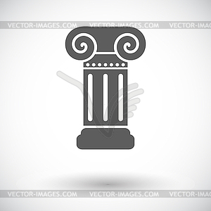 Column single icon - vector clip art