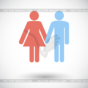 Couple sign - vector clipart