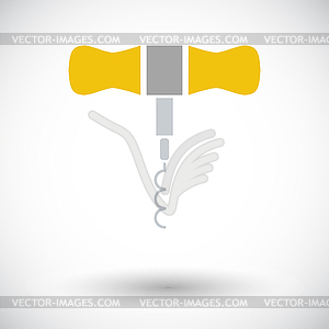 Corkscrew - color vector clipart