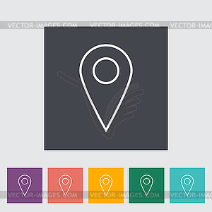 Map pointer - vector image