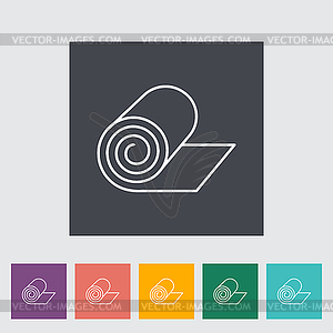 Camping mat - vector image