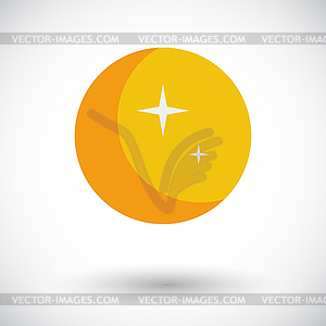 Moon icon - stock vector clipart