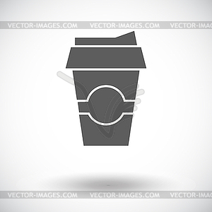 Paper fast food cup - vector clipart
