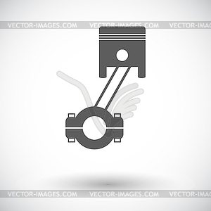 Piston single icon - vector image