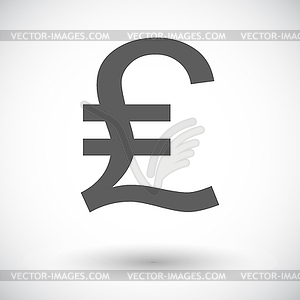 Pound sterling icon - vector clip art