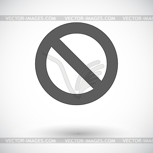 Prohibition sign - vector clip art