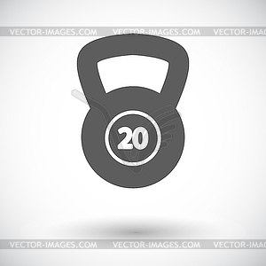 Sport weight single icon - vector clip art