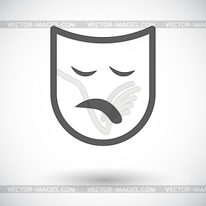 Theatrical mask - vector image