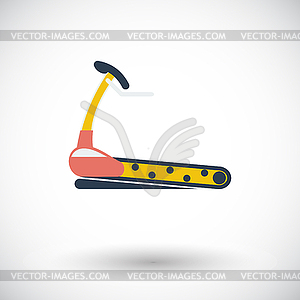 Icon trainer treadmill - vector image