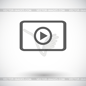 Video icon - vector image