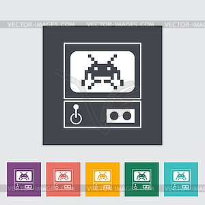 Retro Arcade Machine - vector clip art