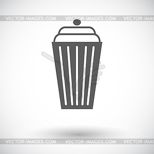 Basket single icon - vector image