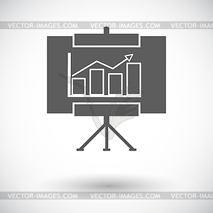 Board icon - stock vector clipart