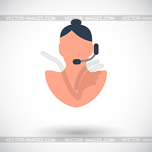 Call girl - vector EPS clipart