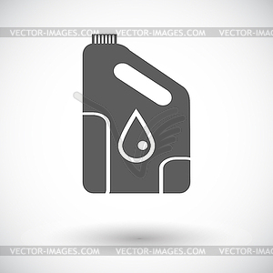 Icon cans of engine oil - vector image