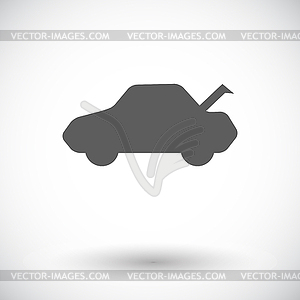 Car flat icon - vector image