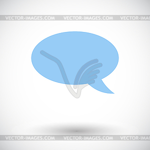 Chat flat icon - vector clipart