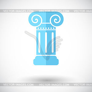 Column single icon - vector clipart