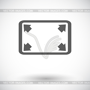 Deploying video icon - vector image