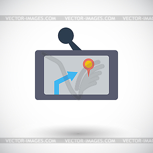 GPS navigator icon - vector clip art