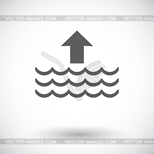 Edd single flat icon - vector clipart