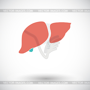 Liver icon - vector image