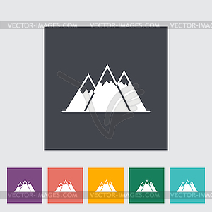 Mountain icon - vector clipart / vector image