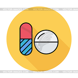 Contraceptive pills - vector clip art