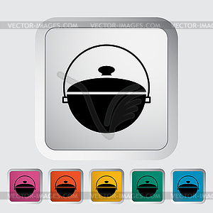 Pot icon - vector image