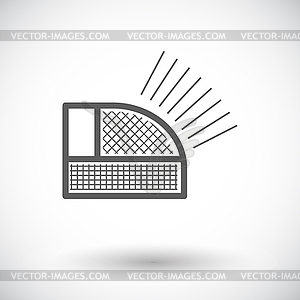 Icon rear signal light car - vector clip art