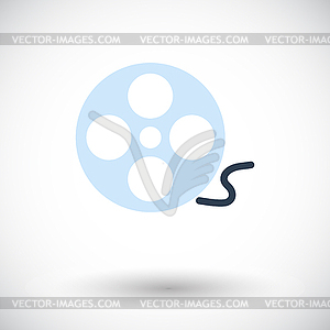 Icon reel of film - color vector clipart