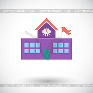 School building - vector clipart