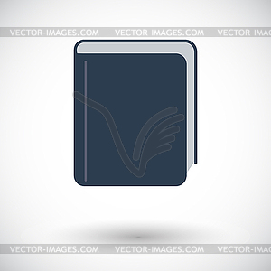 Book. Single icon - vector clipart