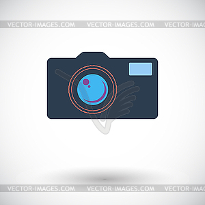 Icon vintage camera - vector clipart