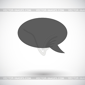 Chat flat icon - vector clipart