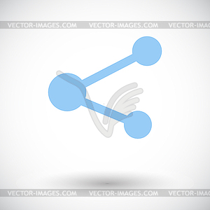 Share symbol - vector clipart