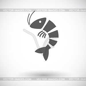 Shrimp - vector clipart