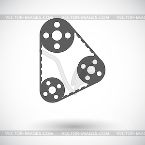 Timing belt icon - vector clip art