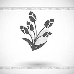 Tulip single icon - vector image