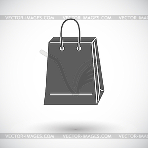 Bag store single icon - vector image