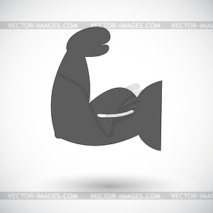 Icon of bodybuilding - vector EPS clipart