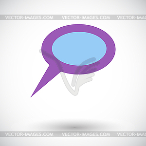 Chat flat icon - vector clip art