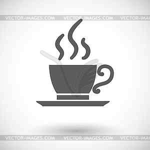 Кафе один значок - изображение в векторном виде