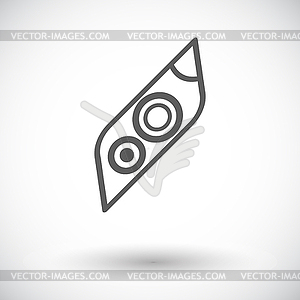 Icon Car Lights - vector clip art