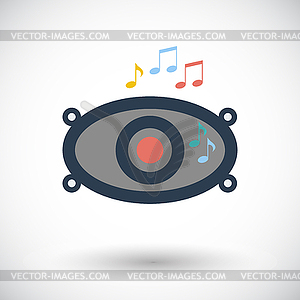 Icon of car speakers - vector clipart