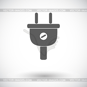 Электрическая вилка - изображение в векторном виде