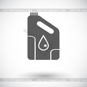 Icon cans of engine oil - vector clip art